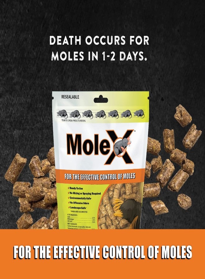 MouseX RatX EcoClear Products 620204, MoleX All-Natural Non-Toxic Humane Mole Killer Pellets, 8 oz. Bag - Image 2