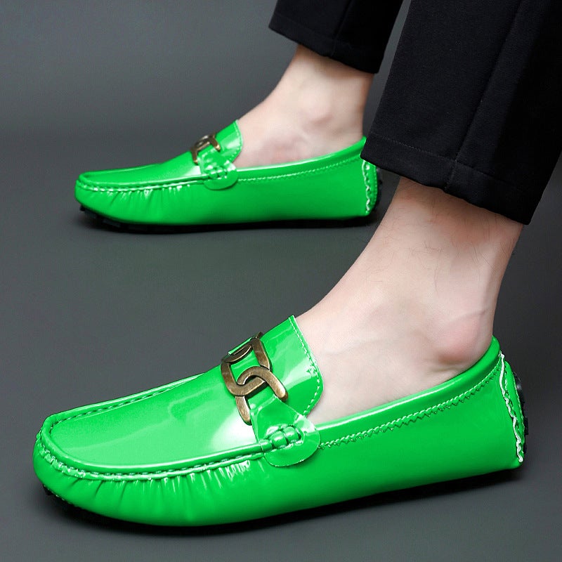 Men'S Shiny Slip-On Business Shoes, Lightweight And Simple Slip-On Loafers, Formal Large Size Men'S Shoes - Image 3