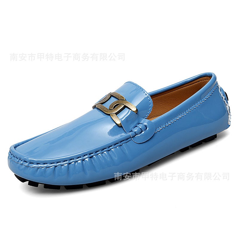 Men'S Shiny Slip-On Business Shoes, Lightweight And Simple Slip-On Loafers, Formal Large Size Men'S Shoes - Image 1