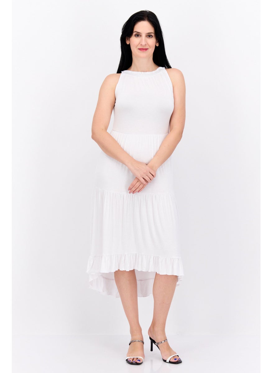 Women Plain Casual Midi Dress, White - pzsku/ZA48B32F16E07E2B84E61Z/45/_/1737642152/f422f8fa-1ed4-430e-9205-2e4b2569d5f4