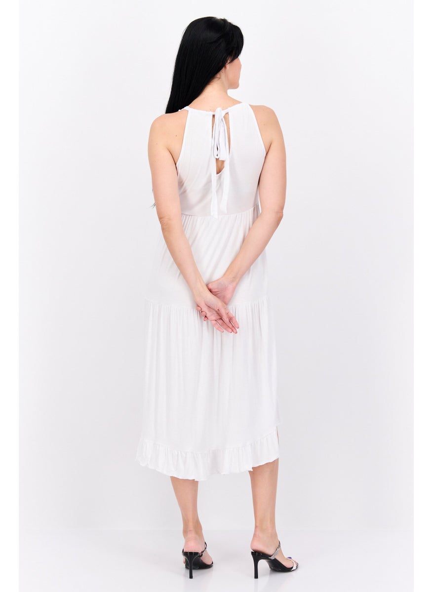 Women Plain Casual Midi Dress, White - pzsku/ZA48B32F16E07E2B84E61Z/45/_/1737642201/f1232a48-1760-4b1e-8801-4f66d9632c00