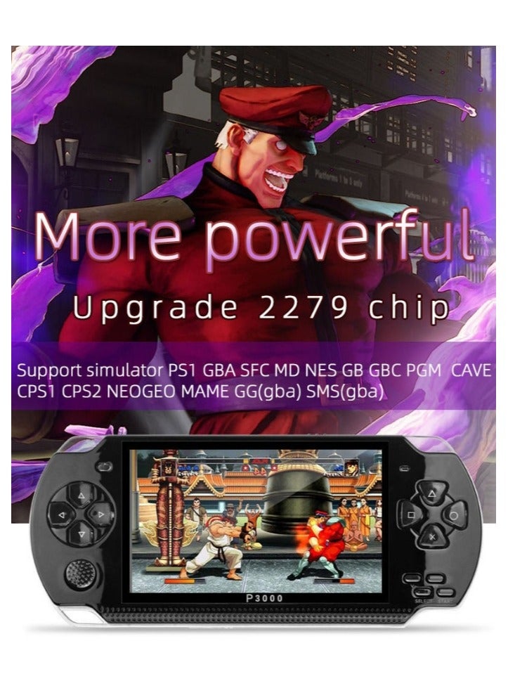 ايناوو جهاز ألعاب محمول PSP بحجم 4.3 بوصة سعة 8 جيجابايت باللون الأسود - Image 2