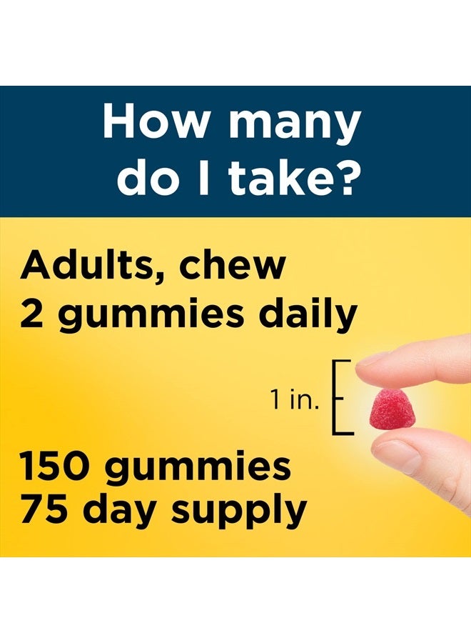 Nature Made Multivitamin for Him with Omega-3, Mens Multivitamins for Daily Nutritional Support, Multivitamin for Men, 150 Gummy Vitamins and Minerals, 75 Day Supply - Image 4