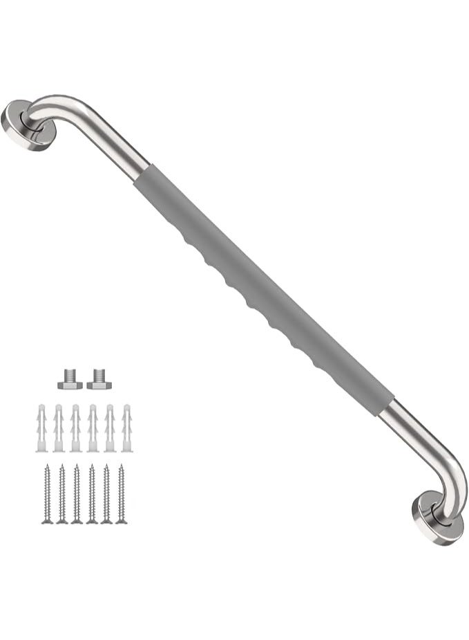 24 Inch Anti Slip Shower Grab Bar Stainless Steel Bathroom Grab Bar Bathroom Balance Bar Safety Handrail Support Handle for Elderly and Disabled Users - Image 1