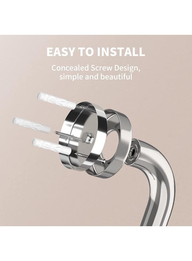 24 Inch Anti Slip Shower Grab Bar Stainless Steel Bathroom Grab Bar Bathroom Balance Bar Safety Handrail Support Handle for Elderly and Disabled Users - Image 3