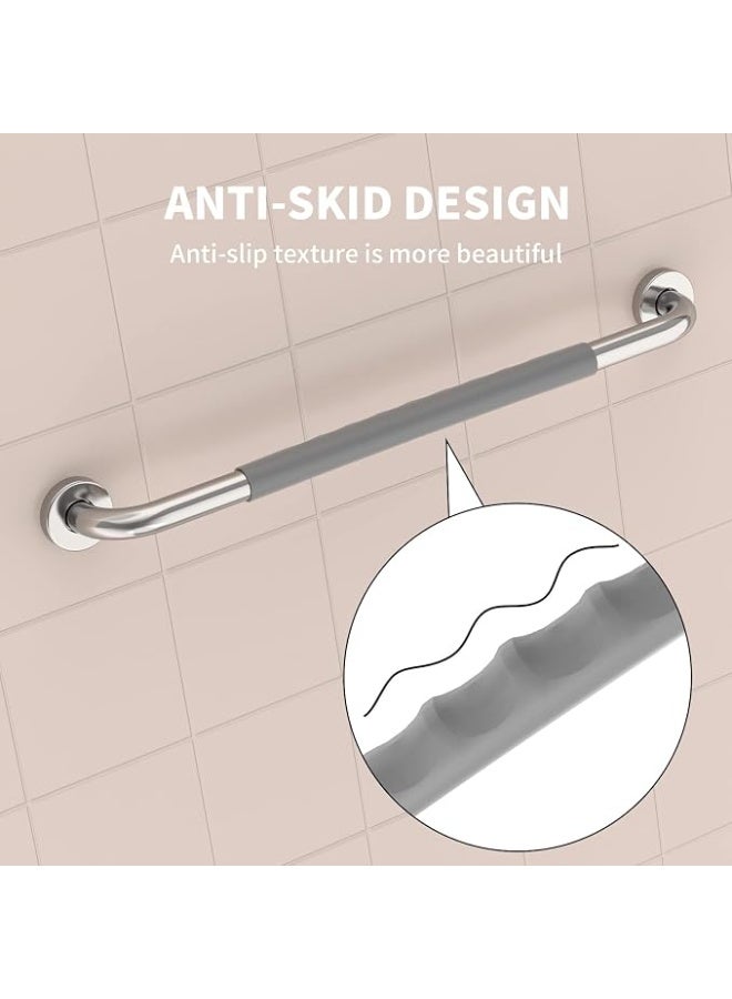 24 Inch Anti Slip Shower Grab Bar Stainless Steel Bathroom Grab Bar Bathroom Balance Bar Safety Handrail Support Handle for Elderly and Disabled Users - Image 4