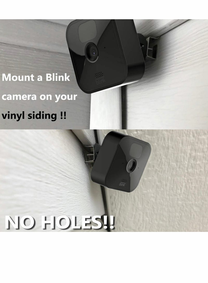 Zikra Vinyl Siding Hook, Non-Hole Outdoor Hanger Camera Mounting Clip, Stainless Steel Bracket for Blink Security System, Doorbell, Hanging Light, Trim (12Pcs) - Image 2
