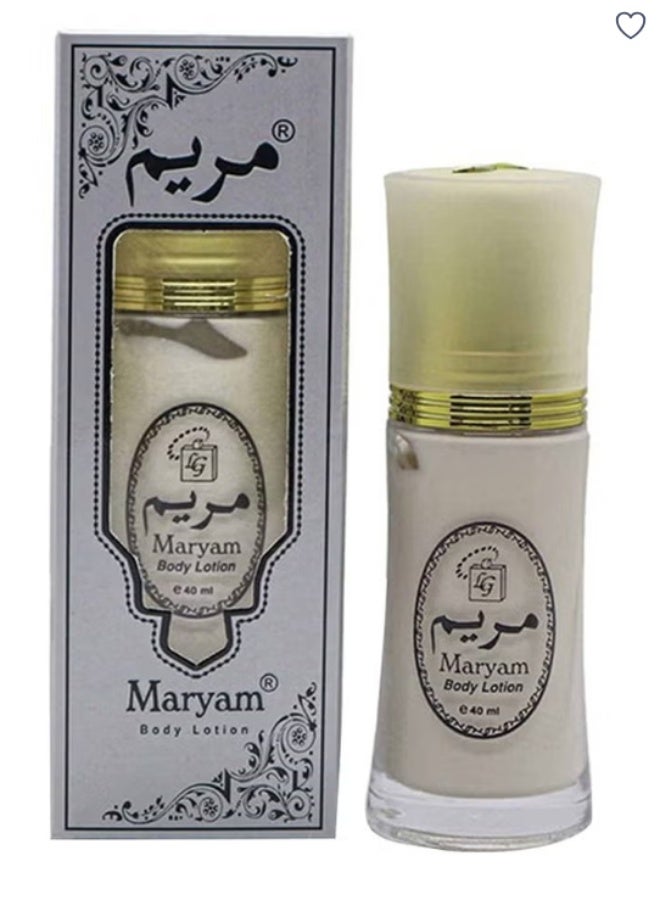 مريم لوشن مريم عطار المعطر لتفتيح الجسم 40 مل (عبوة من قطعتين) - لوشن مرطب ومعطر للعناية بالبشرة - Image 2