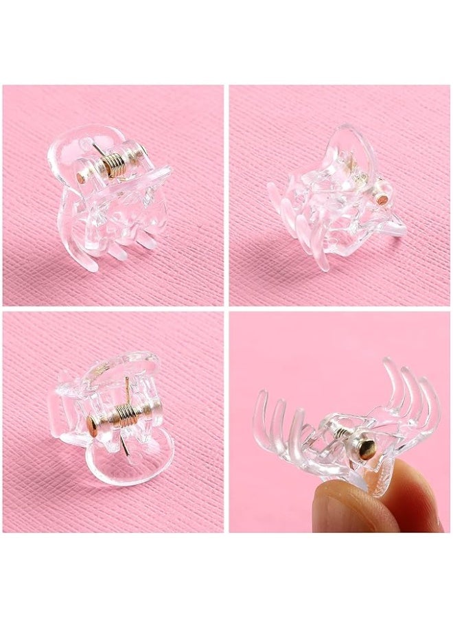 20Pcs Clear Mini Hair Claw Clips for Girls Women Fine Hair Plastic Multifunction Clamp Clips Hair Accessories Gifts - Image 4