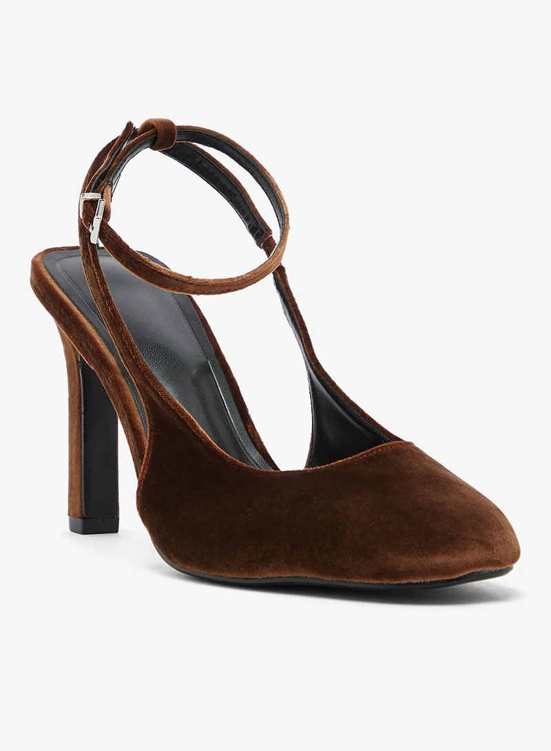 Ginger Monk Shoes With Block Mid Heel