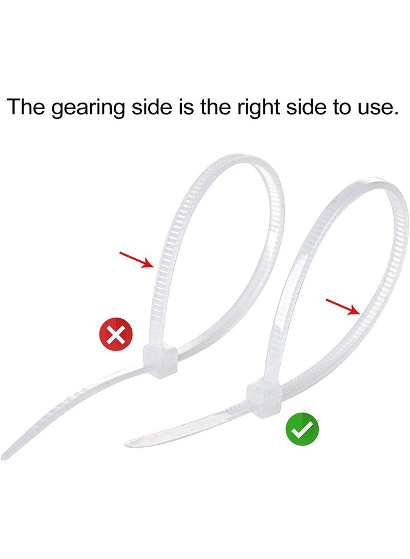 Nylon White Cable Zip Ties (4.8x250mm) - Image 2