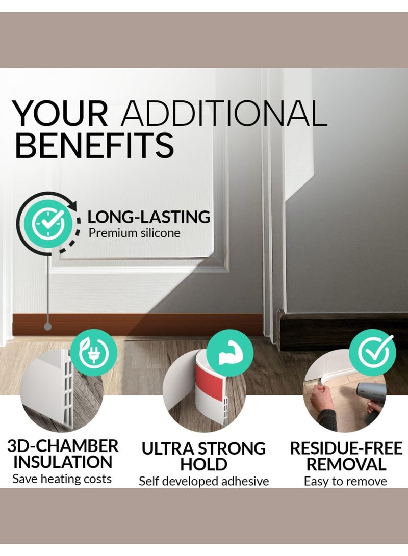 F.A.M.S Door Draft Stopper, 120 cm Length Under Door Seal, Door Sweep for Exterior & Interior Doors, Door Bottom Draft Blocker Dust and Noise Insulation - Image 4