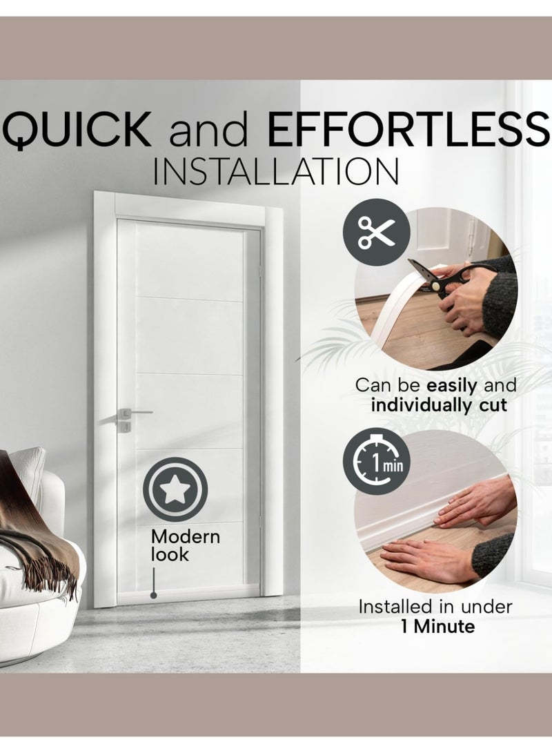 F.A.M.S Door Draft Stopper, 120 cm Length Under Door Seal, Door Sweep for Exterior & Interior Doors, Door Bottom Draft Blocker Dust and Noise Insulation - Image 5