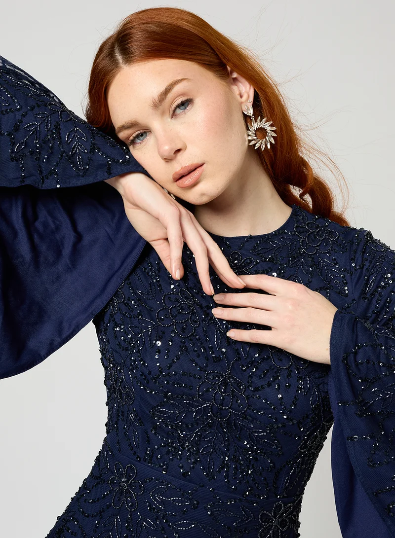 MARYISA Floral Embellished Dress