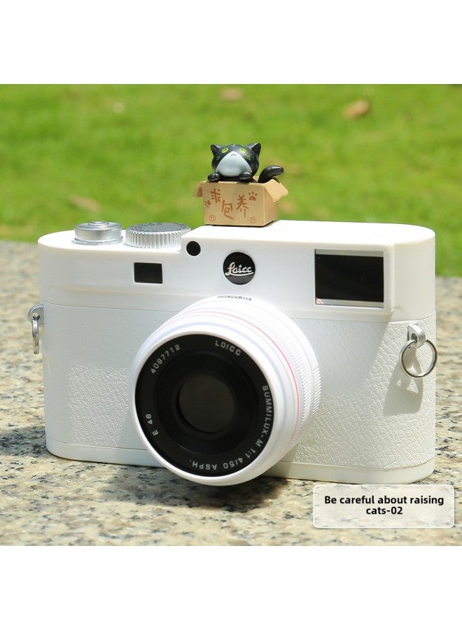 JN Design Creative Cartoon Photography Cat SLR Camera Hot Boot Cover For Canon Sony Nikon Fuji Micro-Color:Asking For Cat -02 - Image 1