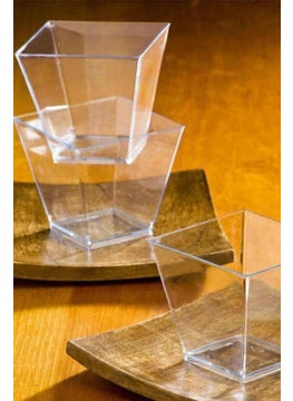 Toyfest 25 Pieces Dessert Bowl Without Lid & Appetizer & Salad Bowl & Party Bowl Prism Cubic Bowl 200CC  - Image 2