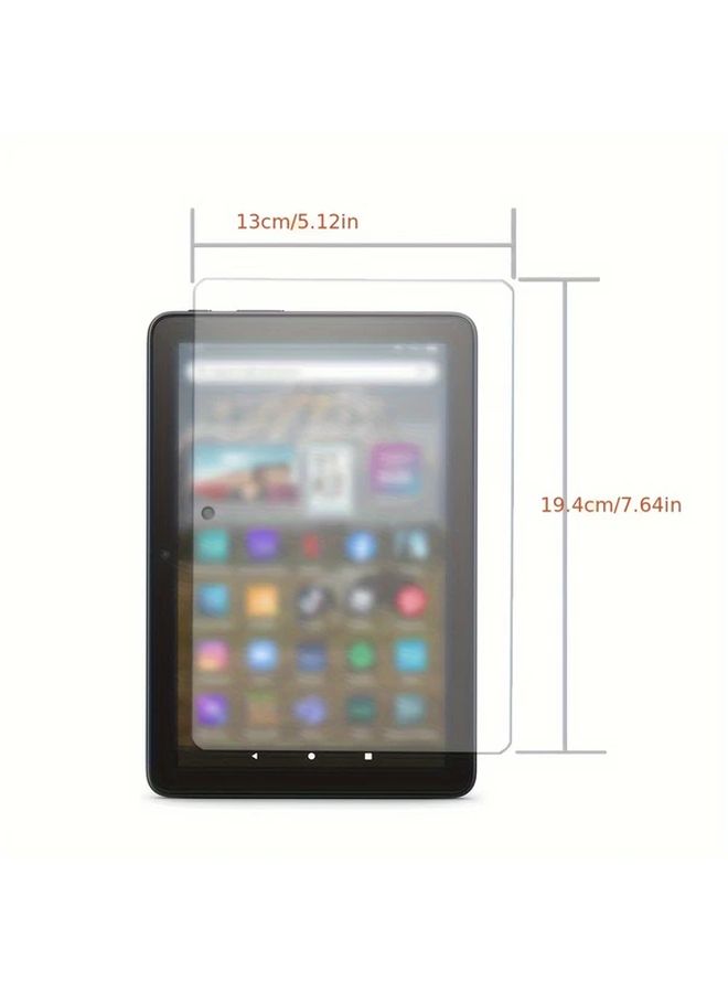 2 قطعة حامي شاشة من الزجاج المقوى صلب 9H لجهاز Fire HD 8 2020 2022 2024 - Image 2