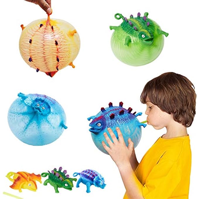 N/B Toy TPR can blow animals vent toys inflatable dinosaur wave ball - Image 1