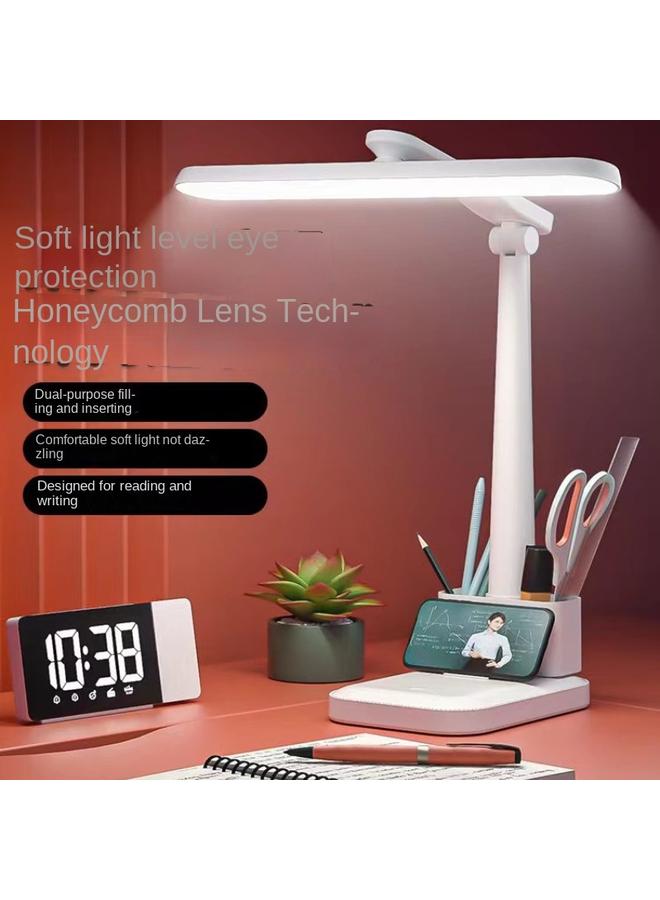 Bluejw Led Folding Table Lamp Eye Protection Reading Lamp For Students Learning Bedroom Bedside Lamp Dormitory Charging Small Table Lamp - Image 2