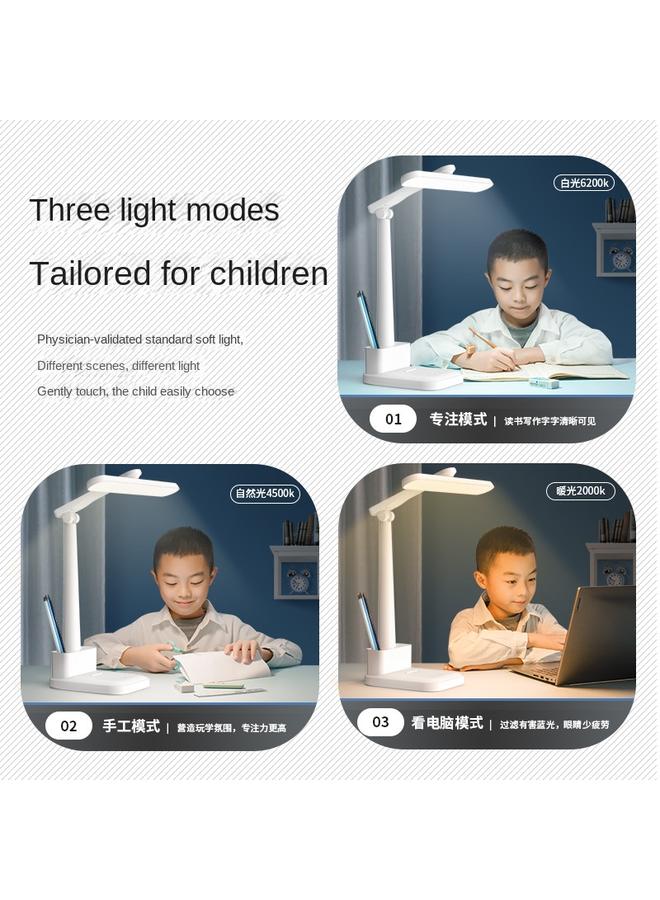 Bluejw Led Folding Table Lamp Eye Protection Reading Lamp For Students Learning Bedroom Bedside Lamp Dormitory Charging Small Table Lamp - Image 5