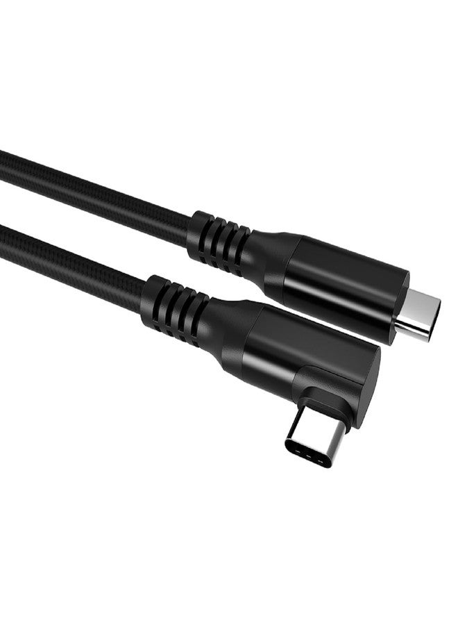 Cuxnoo VR Streaming Link Cable Compatible for Oculus Quest, Virtual Reality Headset Cable Angle USB 3.2 Gen1 C-C High-Speed Data Transfer, Fast Charging Cord, 15FT (Black-Braided) - Image 3