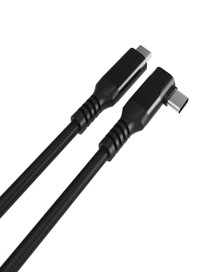 Cuxnoo VR Streaming Link Cable Compatible for Oculus Quest, Virtual Reality Headset Cable Angle USB 3.2 Gen1 C-C High-Speed Data Transfer, Fast Charging Cord, 15FT (Black-Braided) - Image 5