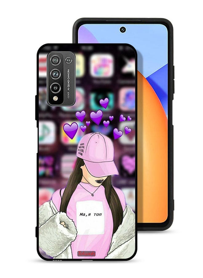 Tolwak Honor 10X Lite Protective Case Cover Anti Social Club  - Image 1