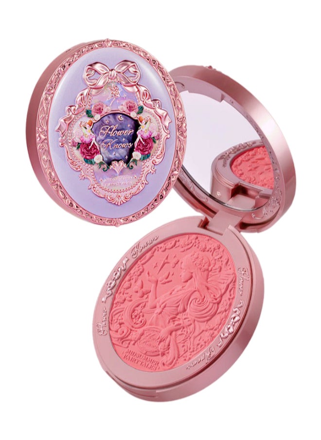 Flower Knows - Midsummer Fairytales Velvet Embossed Blush Long-Lasting Lightweight & Buildable Powder Blush-03 Ballet Fairy - Image 1