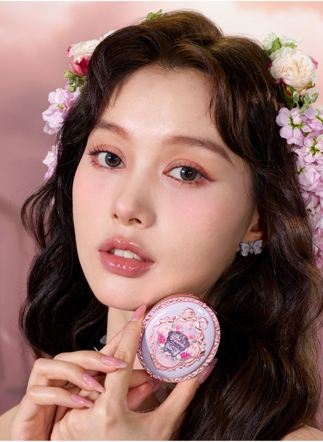 Flower Knows - Midsummer Fairytales Velvet Embossed Blush Long-Lasting Lightweight & Buildable Powder Blush-03 Ballet Fairy - Image 1