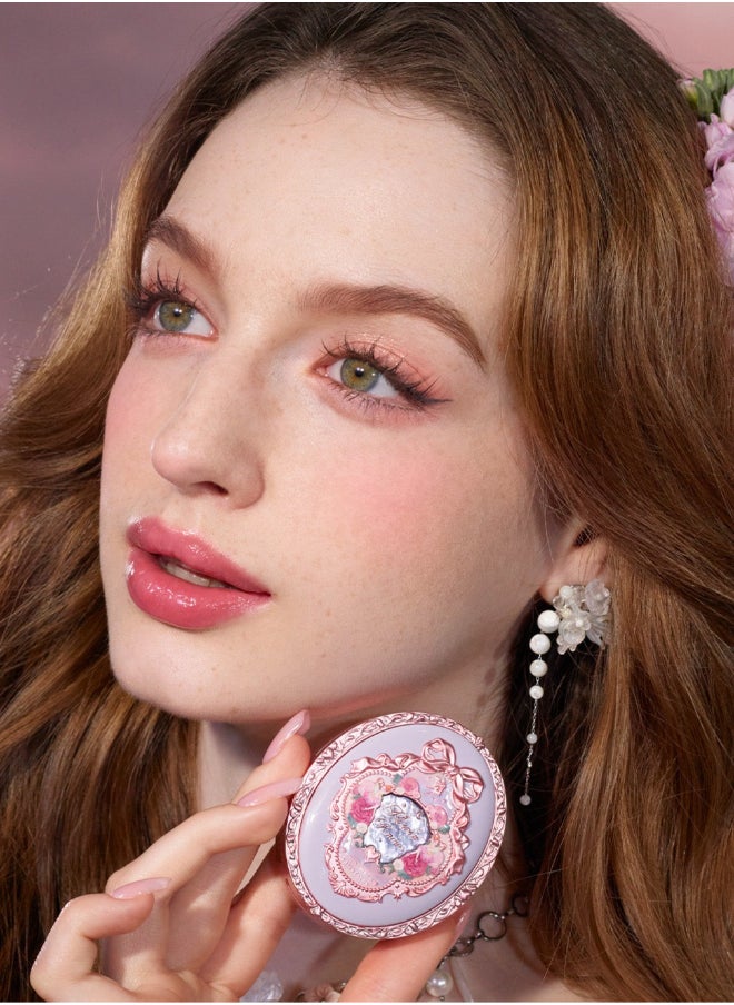 Flower Knows - Midsummer Fairytales Velvet Embossed Blush Long-Lasting Lightweight & Buildable Powder Blush-03 Ballet Fairy - Image 1