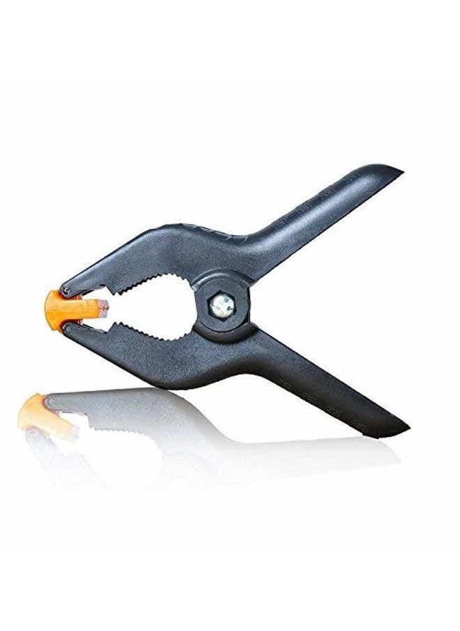 SLOW DOLPHIN Heavy Duty Spring Clamps Clip 4.5 Inch for Muslin/Paper Photo Studio Backdrops Background-6 Pack（Yellow & Black）  - Image 3