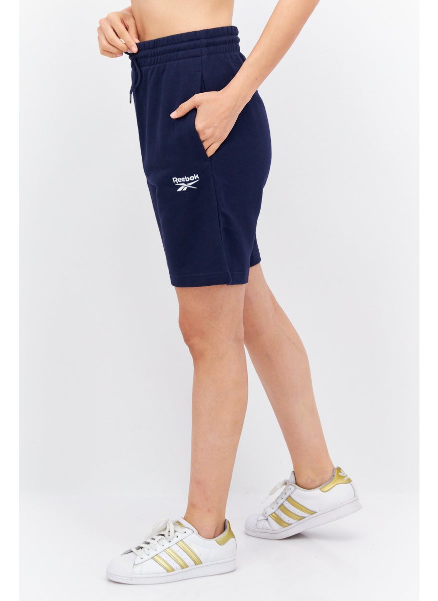 Reebok Women Sportswear Fit Drawstring Training Short, Navy  - Image 2