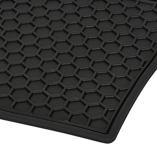 Matericuo Car Floor Mats Custom Fit for Toyota Avalon 2019-2025 Black Rubber Auto Liner Mats All Weather Protection Heavy Duty Odorless - Image 5
