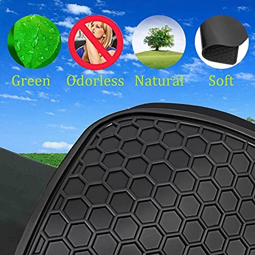 Matericuo Car Floor Mats Custom Fit for Toyota Avalon 2019-2025 Black Rubber Auto Liner Mats All Weather Protection Heavy Duty Odorless - Image 2