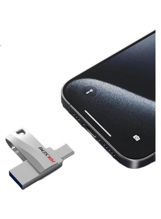 HIKVISION Hikvision 128Gb Type-C Dual Interface Phone Usb Flash Drive S400 Usb3.2 High-Capacity High-Speed Flash Drive, Read Speed 450Mb/S, Compatible With Huawei, Xiaomi, Apple Phones And Computers - Image 1