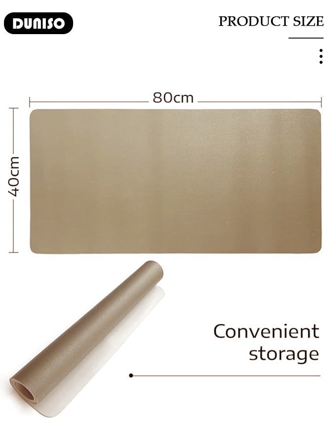 DUNISO Leather Desk Pad Protector, Office Desk Mat, Waterproof Writing Desk Pad for Eye Protection, Anti-Slip Large Mouse Pad for Office and Home, Applicable Game,Office,Learning - Image 4