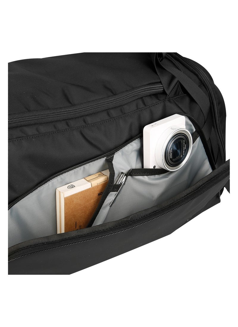 MARK RYDEN - MARK RYDEN 8206 Gym Bag-Backpack, 27 Liters, All Black Water-Resistant Ultra Bag with Multipurpose of Use: Gym, Travel, Workout, Hand Luggage, Duffle Bag With Shoe Pocket & Waterproof Pocket - Image 1