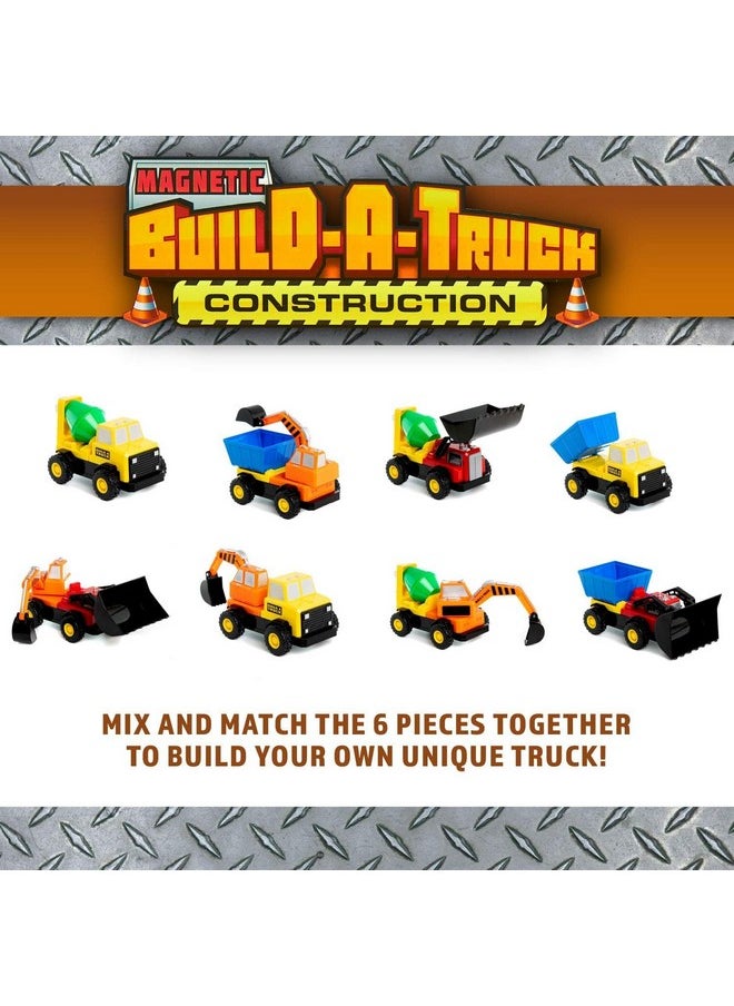 Popular Playthings Magnetic Build-A-Truck Construction Magnetic Toy Play Set, 5 Pieces  - Image 3