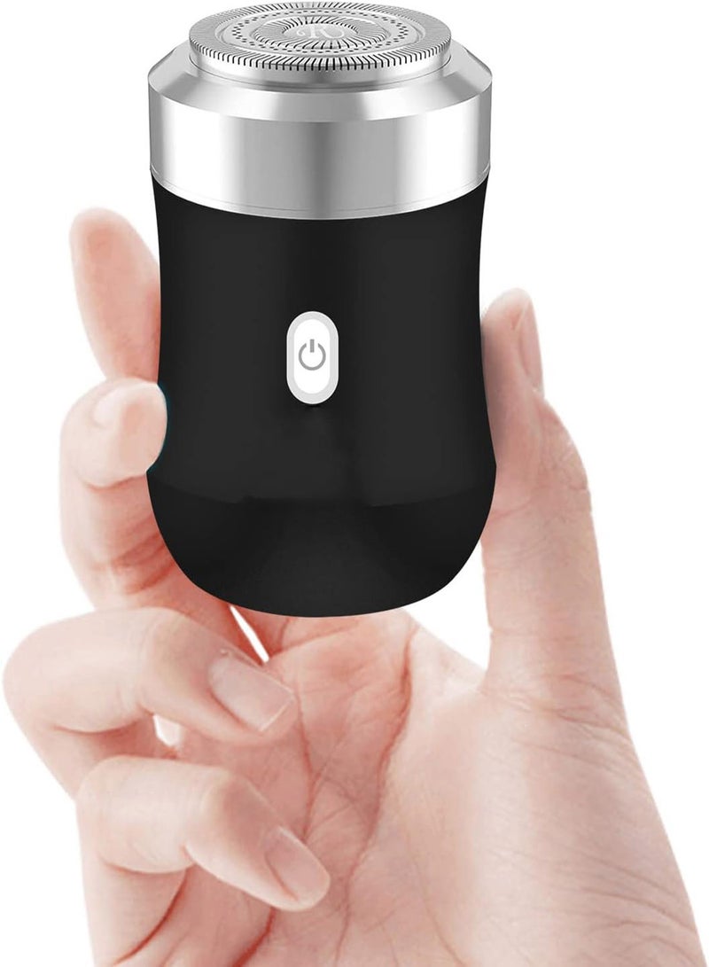 Excefore براية كهربائية بحجم الجيب، ماكينة حلاقة صغيرة محمولة، ماكينة حلاقة للسفر، براية كهربائية صغيرة، شحن سهل، استخدام بزر واحد، مناسبة للاستخدام في المنزل، السيارة، والسفر، ماكينة حلاقة للسفر، مقاومة للماء IPX7 - Image 1