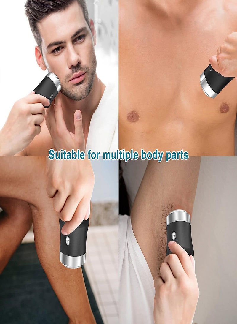 Excefore براية كهربائية بحجم الجيب، ماكينة حلاقة صغيرة محمولة، ماكينة حلاقة للسفر، براية كهربائية صغيرة، شحن سهل، استخدام بزر واحد، مناسبة للاستخدام في المنزل، السيارة، والسفر، ماكينة حلاقة للسفر، مقاومة للماء IPX7 - Image 2