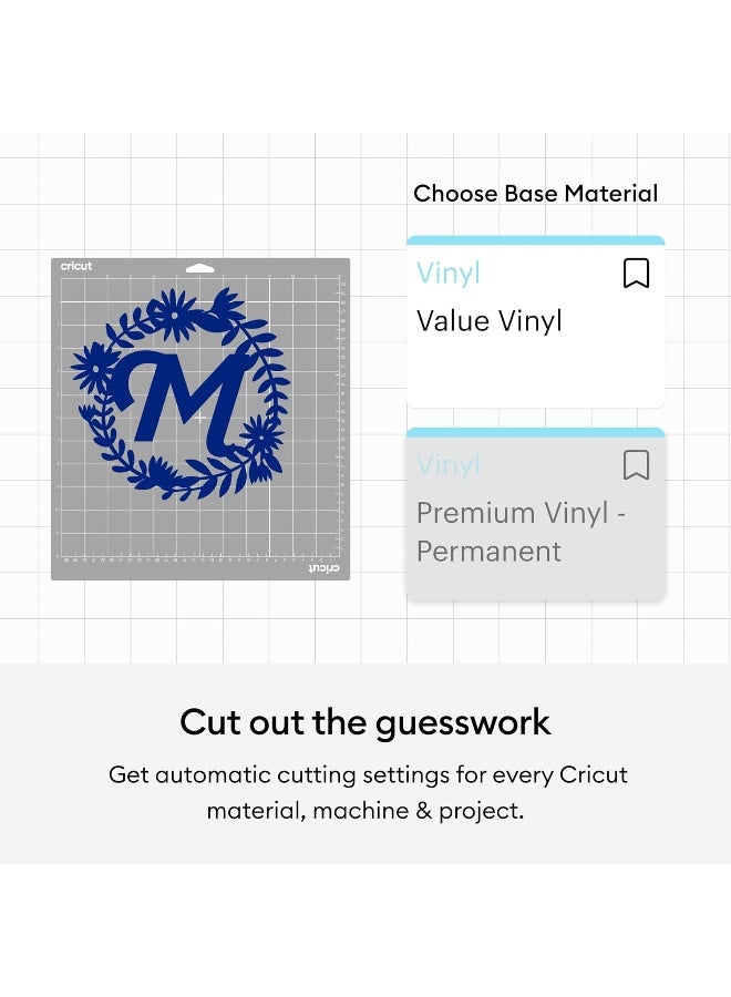 Cricut Value Permanent Vinyl, White (12in x 35ft) - Image 3