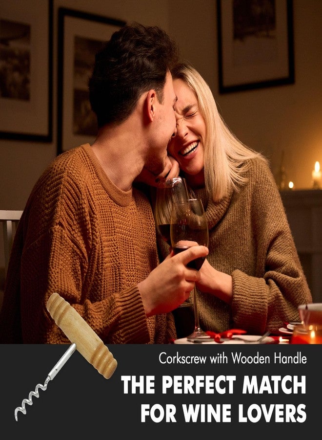 Chef Craft Select Corkscrew with Wooden Handle, 4 inch, Natural - Image 5