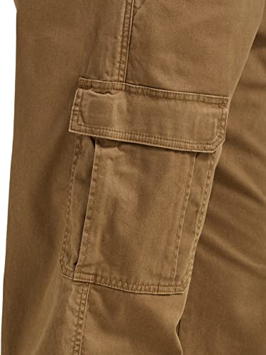 Wrangler Authentics Men's Relaxed Fit Stretch Cargo Pant, Kangaroo, 32W x 30L - Image 4
