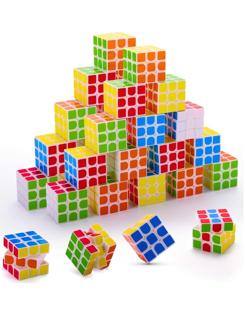 MAGIC VAULT 20-Pack Mini Cube Party Favors - Fun Puzzle Toys for Kids, Classroom Rewards, Birthday Goody Bag Fillers, Stress Relief Gifts, Brain Teasers, Travel Toys, and Office Desk Accessories  - Image 1
