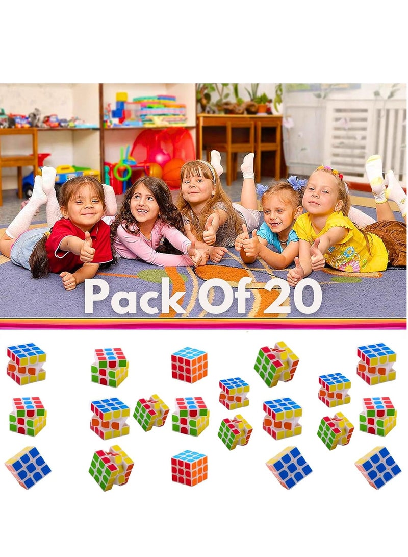 MAGIC VAULT 20-Pack Mini Cube Party Favors - Fun Puzzle Toys for Kids, Classroom Rewards, Birthday Goody Bag Fillers, Stress Relief Gifts, Brain Teasers, Travel Toys, and Office Desk Accessories  - Image 5