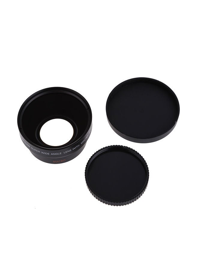 NIBEMINENT 67mm Wide Angle Lens With Macro Black 