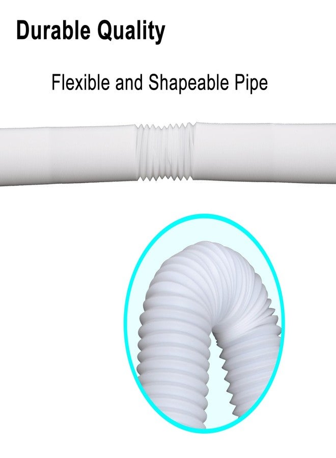 Prestantious Extra Flexible Pipe for Prestantious 3”Downspout Extender Pipe, 2.6 inches ID, Pipe Stretched Length 6.6ft, White - Image 4