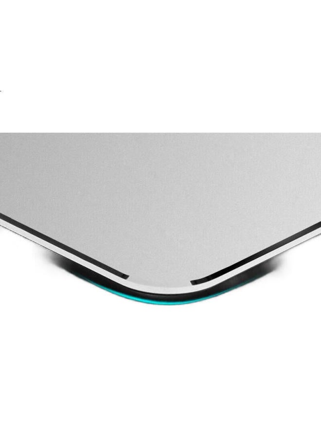 Deer Is Luwai Computer Office Metal Mouse Pad, Suitable For Laptops, Double-Sided Leather Aluminum Alloy Mouse Pad, Sd1091-Jd Large Size Silver - Image 3