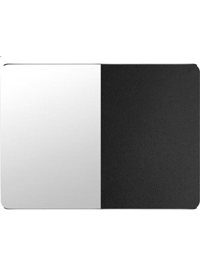 Deer Is Luwai Computer Office Metal Mouse Pad, Suitable For Laptops, Double-Sided Leather Aluminum Alloy Mouse Pad, Sd1091-Jd Large Size Silver - Image 2
