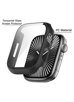 ELTRAZONE 🖤 (3 Pack) Case for Apple Watch Series 10 (46mm) – Built-in Thin HD Tempered Glass Screen Protector, Full Coverage Overall Protective Cover, Scratch-Resistant, Anti-Fingerprint, Easy Installation – Compatible with iWatch S10 2024 (Black)  - Image 3